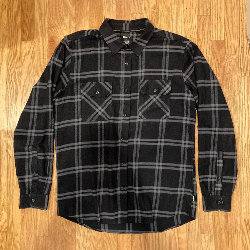 Hurley Nike Dri Fit Salinger Flannel Shirt,  L